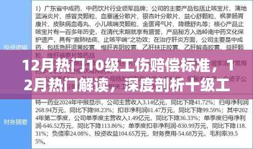 深度解读,12月热门十级工伤赔偿标准及其争议