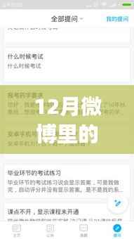 雪中的温情碰撞,十二月微博实时热点回顾