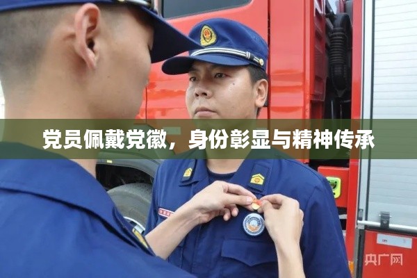 党员佩戴党徽,身份彰显与精神传承