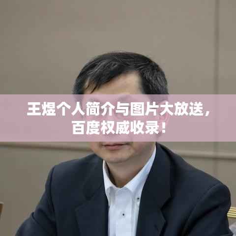 王煜个人简介与图片大放送,百度权威收录!